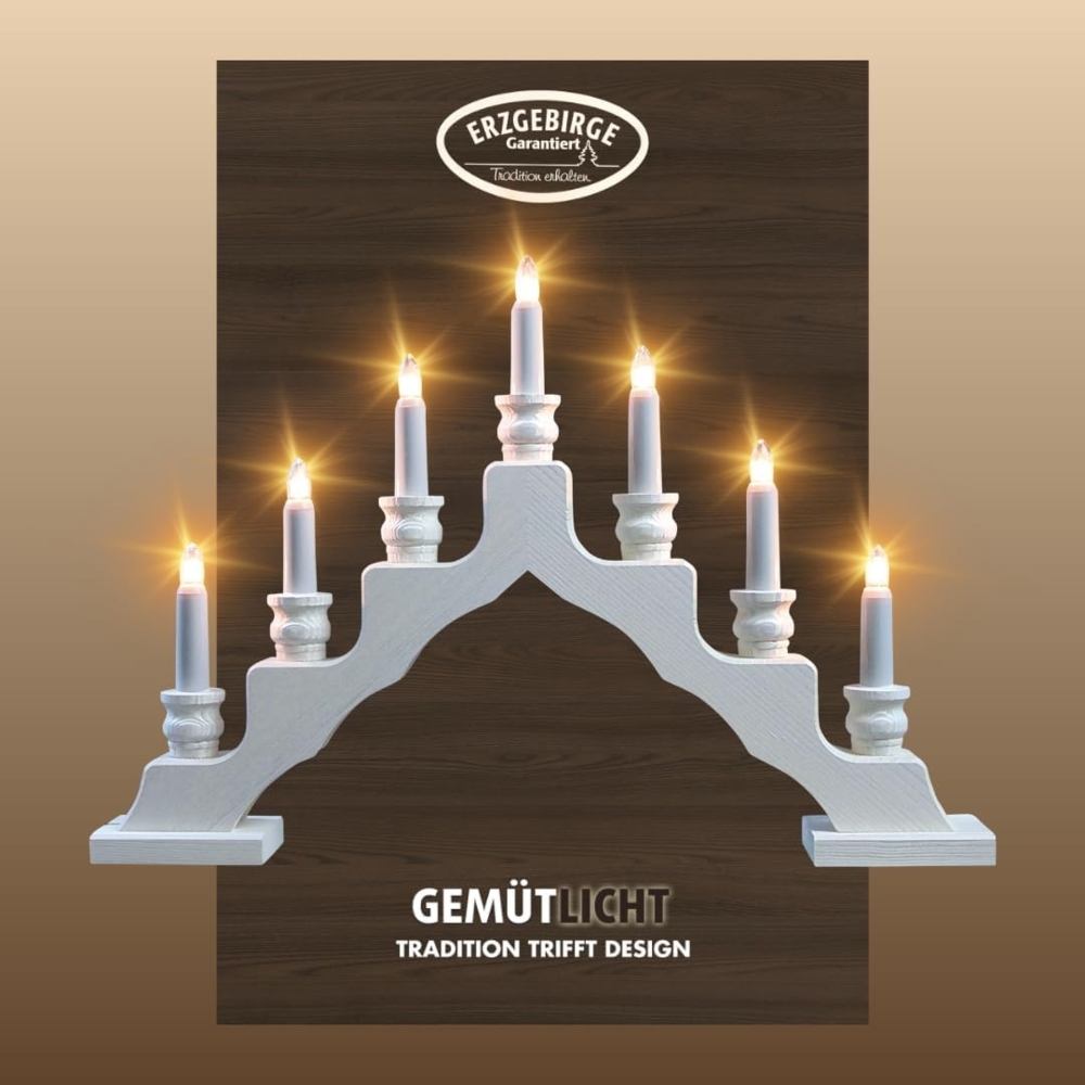 Weigla Lichterbogen Schwede, Weihnachtsdeko, Made in Germany (1-tlg), 7-flammig Bild 1