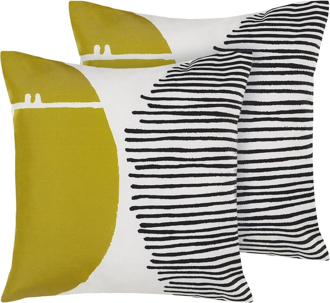 Gartenkissen 2er Set Abstraktes Muster PELAGO 45 x 45 cm Bunt Bild 1