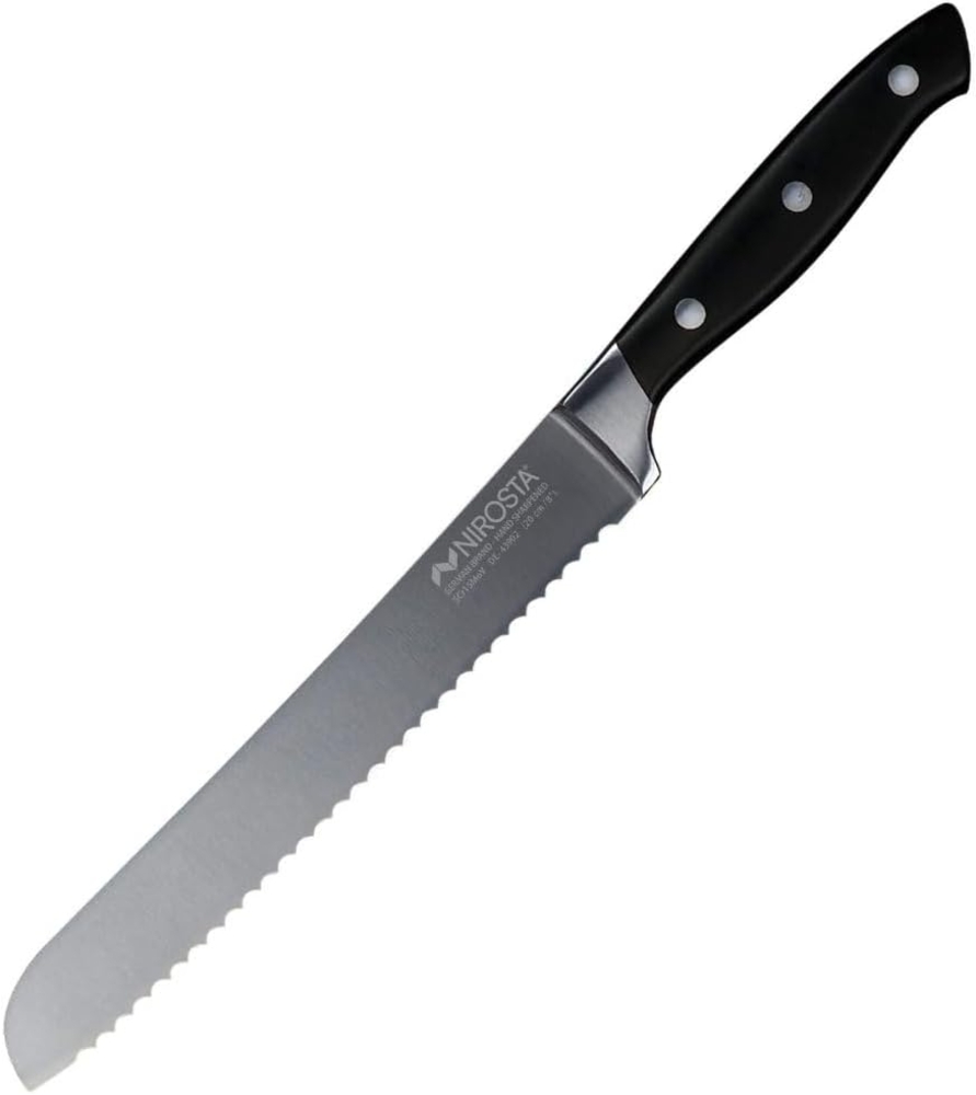 KNIVES 43902 TRINITY Brotmesser 34 cm mit genietetem Griff / Nirosta / CCrMoV Bild 1