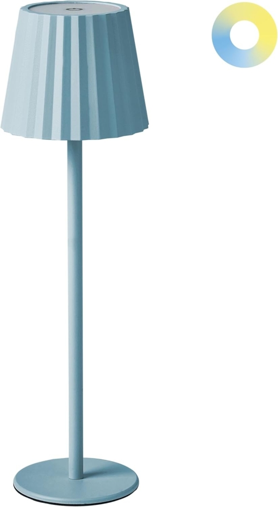 Tischlampe POMBEIRO Metall Hellblau Bild 1