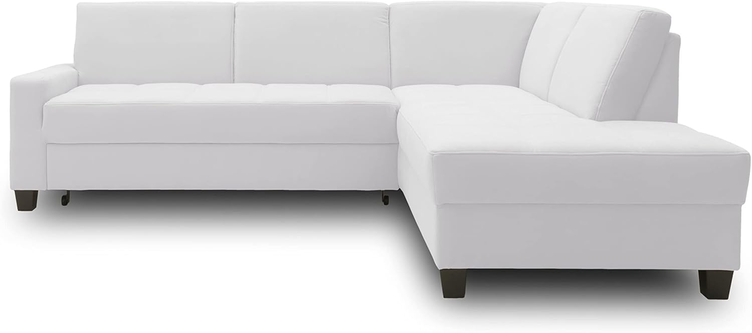 DOMO Collection Londrina Ecksofa mit Schlaffunktion, Eckcouch in L-Form, Ecke, Silver, 243 x 209 cm Bild 1