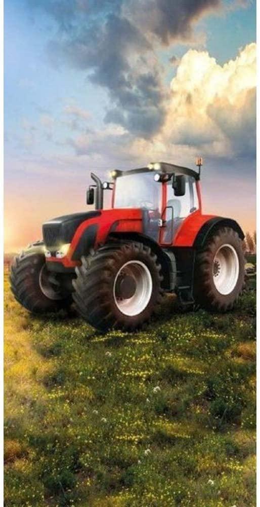 Trecker Duschtuch Badetuch Handtuch Strandtuch Traktor 70 x 140 cm Bild 1