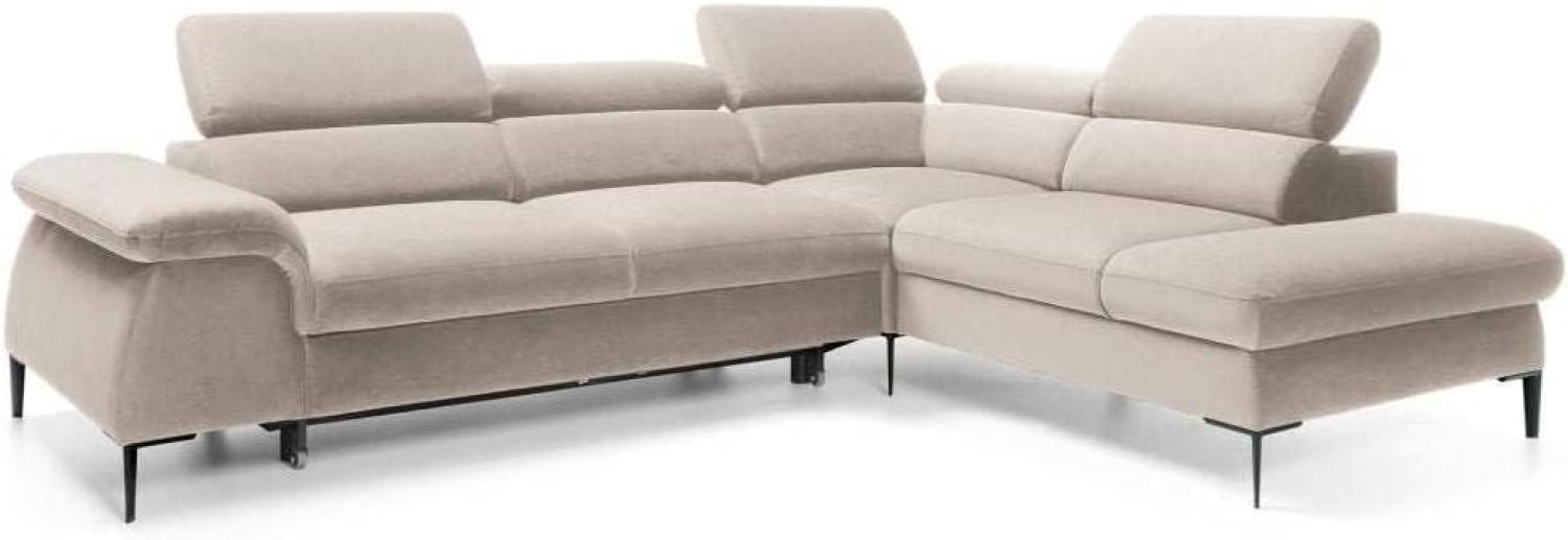 Designer Sofa Vela mit Schlaffunktion Beige Rechts Bild 1