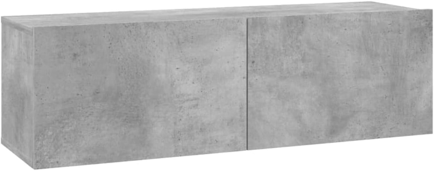 vidaXL TV-Schrank Betongrau 100x30x30 cm Holzwerkstoff 801485 Bild 1