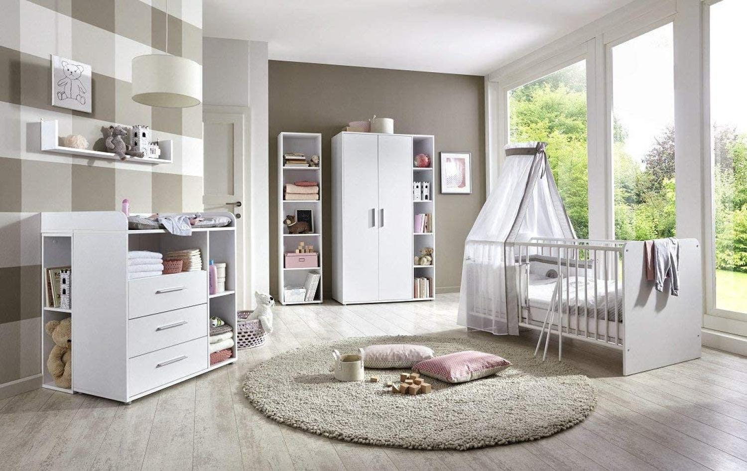 7-tlg. Babyzimmer- Set 'KIM 4' weiß Bild 1