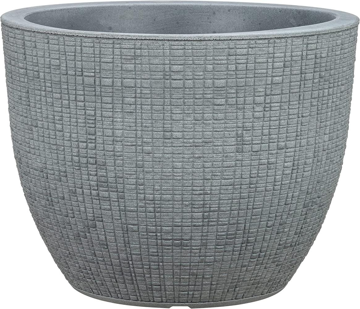 Scheurich Blumentopf Barceo für Aussen, runderPflanzkübel, verschiedene Farbe. Stony Grey - 40 cm - Scheurich Bild 1