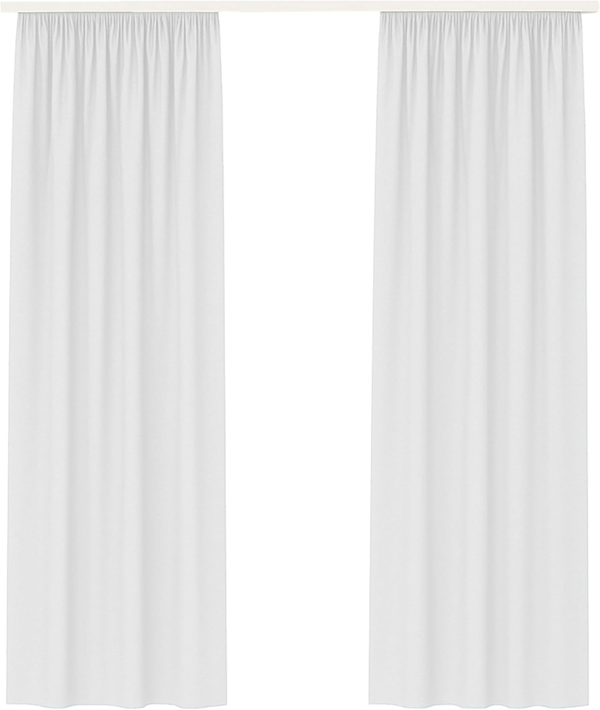 Bestlivings Vorhang "Ellen" mit Kräuselband inkl. Raffhalter (2 St), Kräuselband, blickdicht, Polyester, matter Stoff, einfarbig, waschbar bei 30°C, bügelleicht, formstabil Bild 1