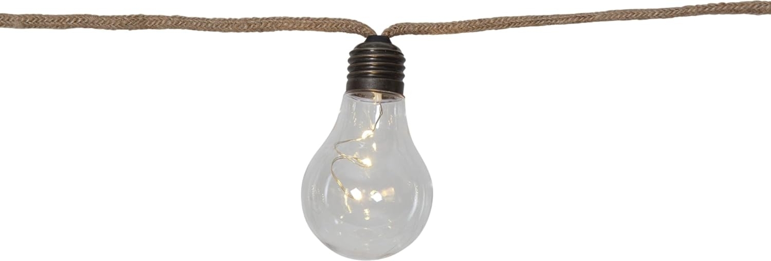 Best Season LED-Lichterkette 'Jutta', 10-TLG, Juteseil Bild 1