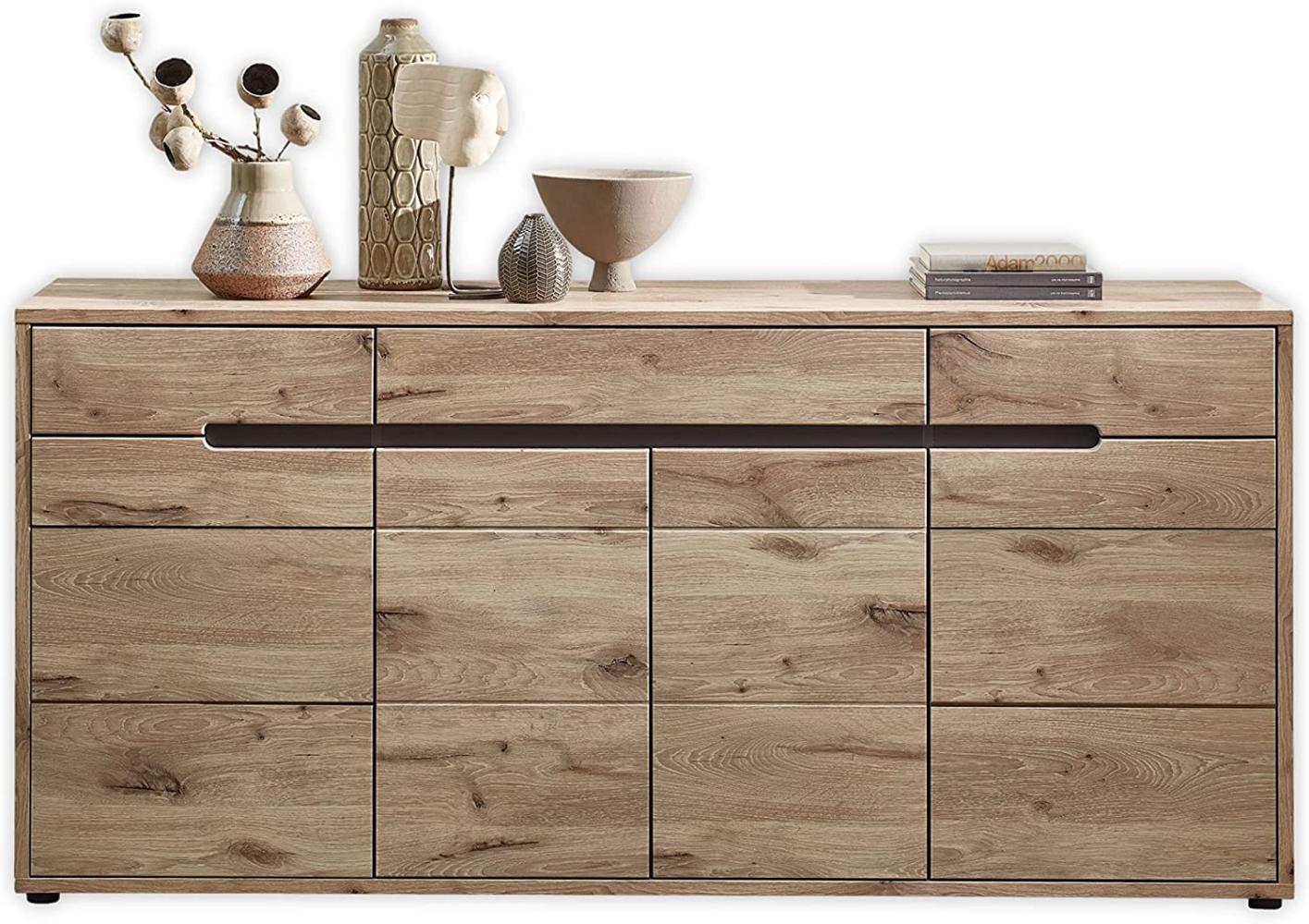 Sideboard BELLANO Viking Oak Nature mit Graphit Bild 1