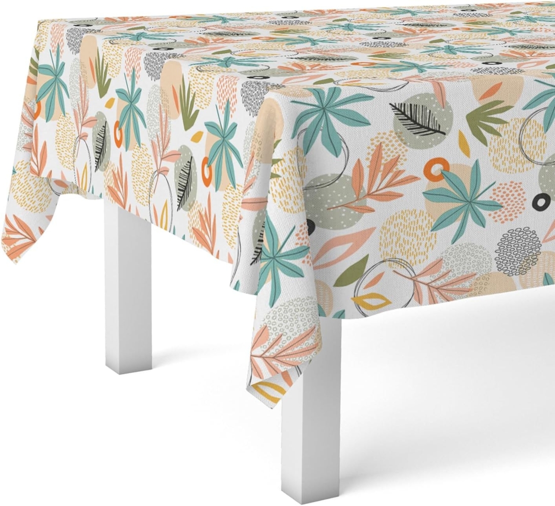 Martina Home Wachstuchtischdecke, Sella, Orange, 180x140 cm Bild 1