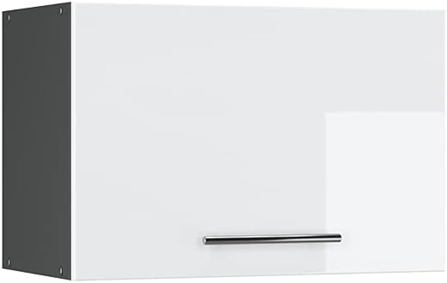 Vicco Hängeschrank 60cm (flach) Küchenschrank Dunstabzug Küchenzeile Fame-Line (Weiß Hochglanz) Bild 1