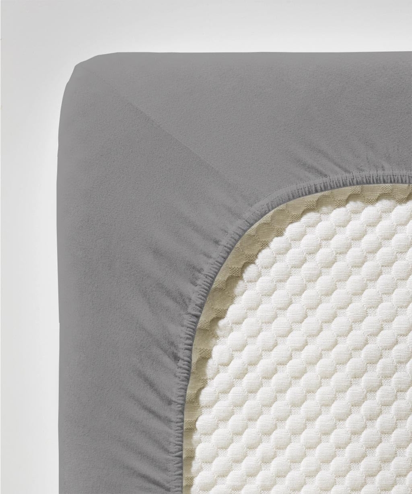 fleuresse Spannbettlaken Comfort, Mako-Jersey, Gummizug: rundum, (1 Stück), langlebig & bügelfrei,Perfekte Passform durch POWER-STRETCH Bild 1