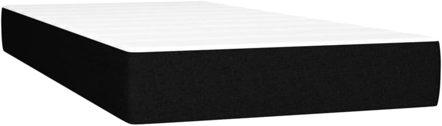 vidaXL Taschenfederkernmatratze Schwarz 90x190x20 cm Stoff 347696 Bild 1