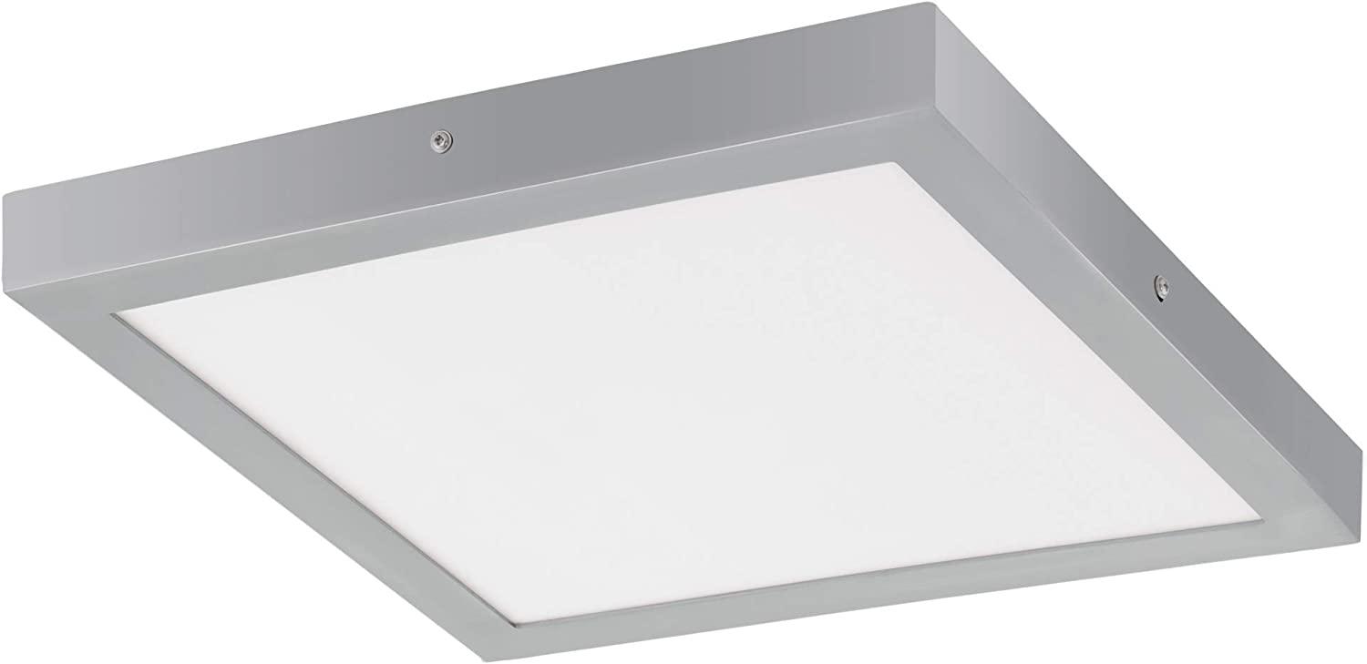 Eglo 97265 LED Aufbauleuchte FUEVA 1 silber weiß L:40cm B:40cm H:3cm 3000K Bild 1