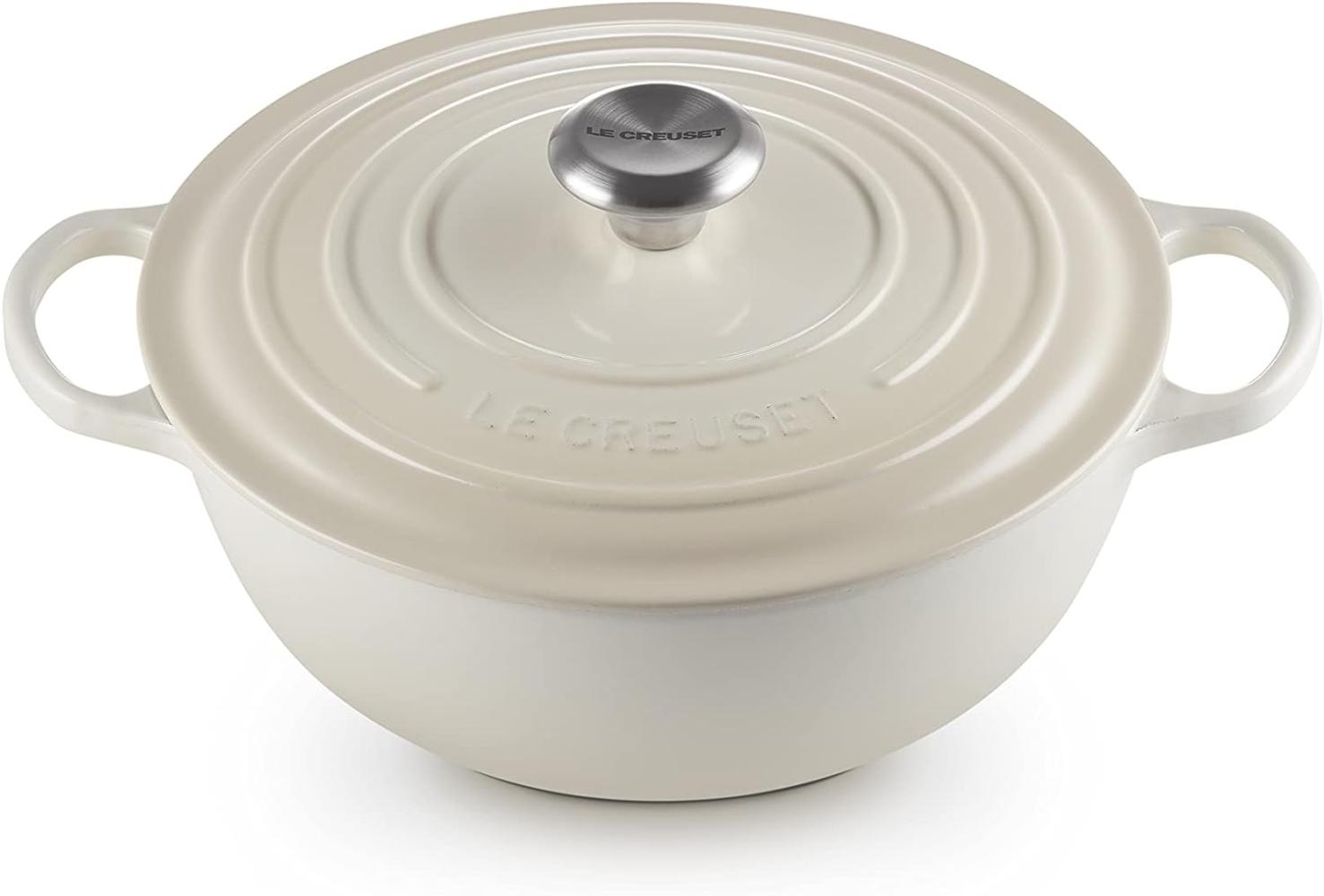 Le Creuset LA MARMITE SIG 26 CM MERINGUE (innen schwarz) Bild 1