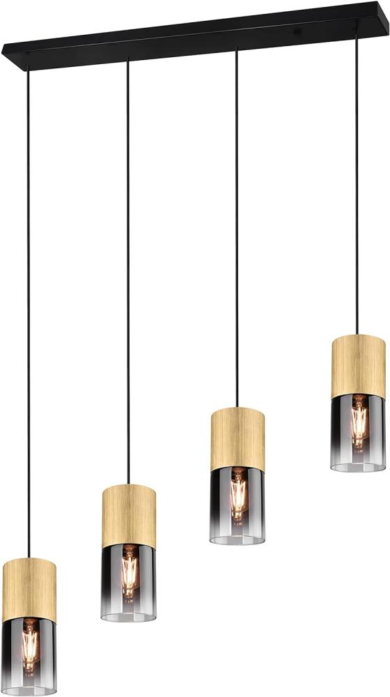 Trio Leuchten 4er Pendelleuchte Robin messing-matt 80,5x10 cm E27 28 W Bild 1