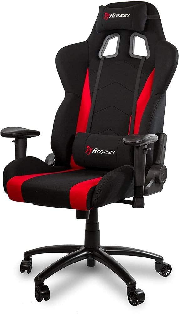 Arozzi Inizio Gaming Stuhl, Stoff, Rot, 53 x 47 x 133 cm Bild 1