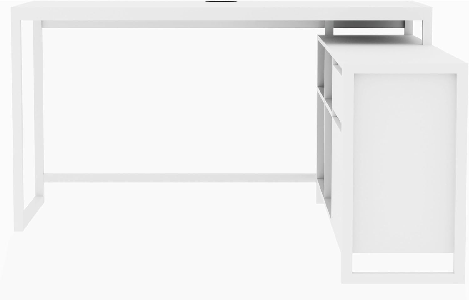 Finori Denver 37A Eckschreibtisch, weiß | Maße: B x H x T ca. 139 x 75 x 139 cm Bild 1