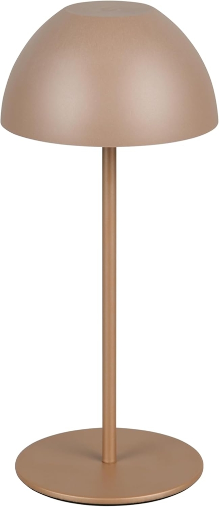 Akku LED Tischleuchte ORTIZ kabellos für Innen & Außen, Coffee - 20cm klein Bild 1