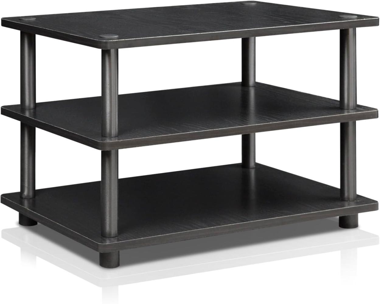 Furinno TV-Schrank mit 3 Ablageflächen, holz, Schwarz, 37. 08 x 59. 94 x 41. 15 cm Bild 1