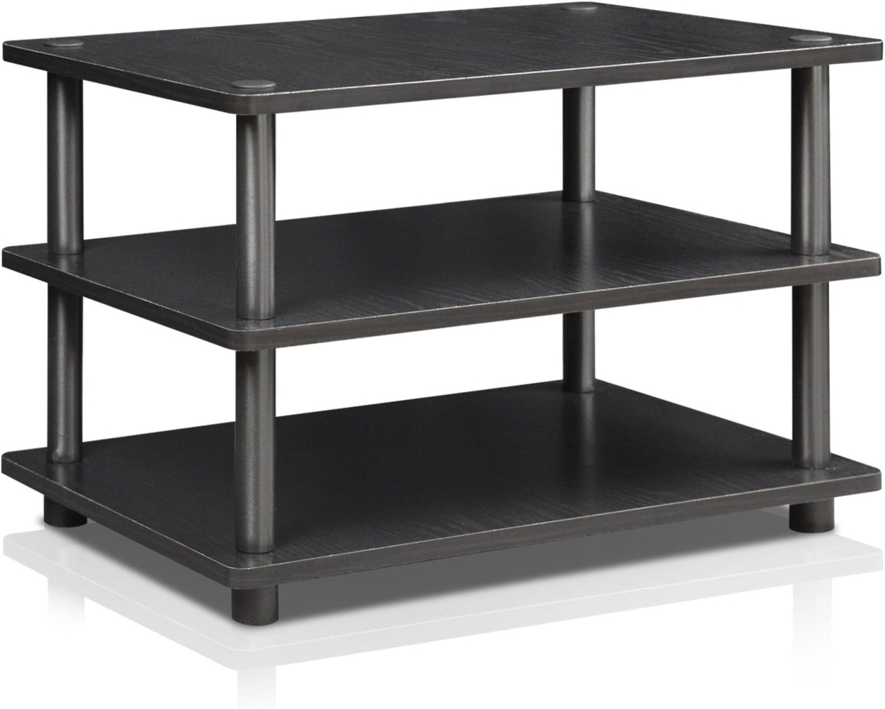 Furinno TV-Schrank mit 3 Ablageflächen, holz, Schwarz, 37. 08x59. 94x41. 15 cm Bild 1