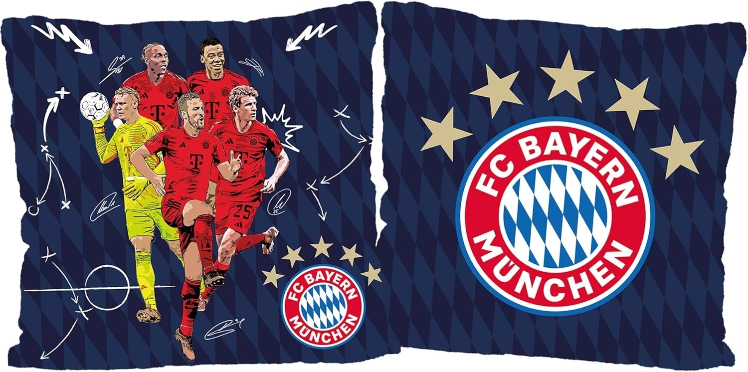 Dekokissen FC Bayern München Allianz Arena 40x40 cm Bild 1