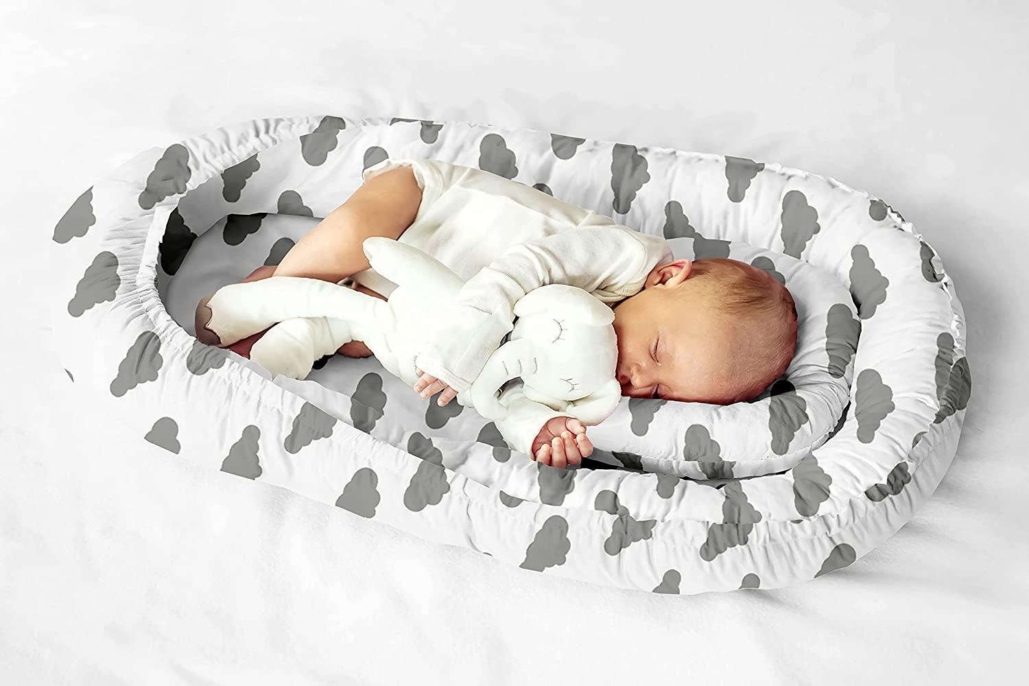 Multifunktionale Kuschelnest Babynest Kokon für Babys und Säuglinge, Nestchen, Reisebett, 100% Baumwolle, antiallergisch Bild 1