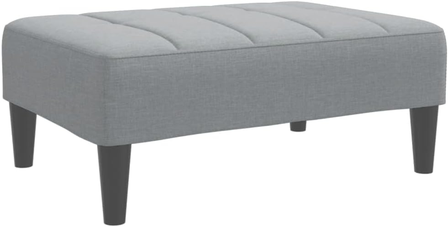 vidaXL Fußhocker Hellgrau 77x55x31 cm Stoff 4007380 Bild 1