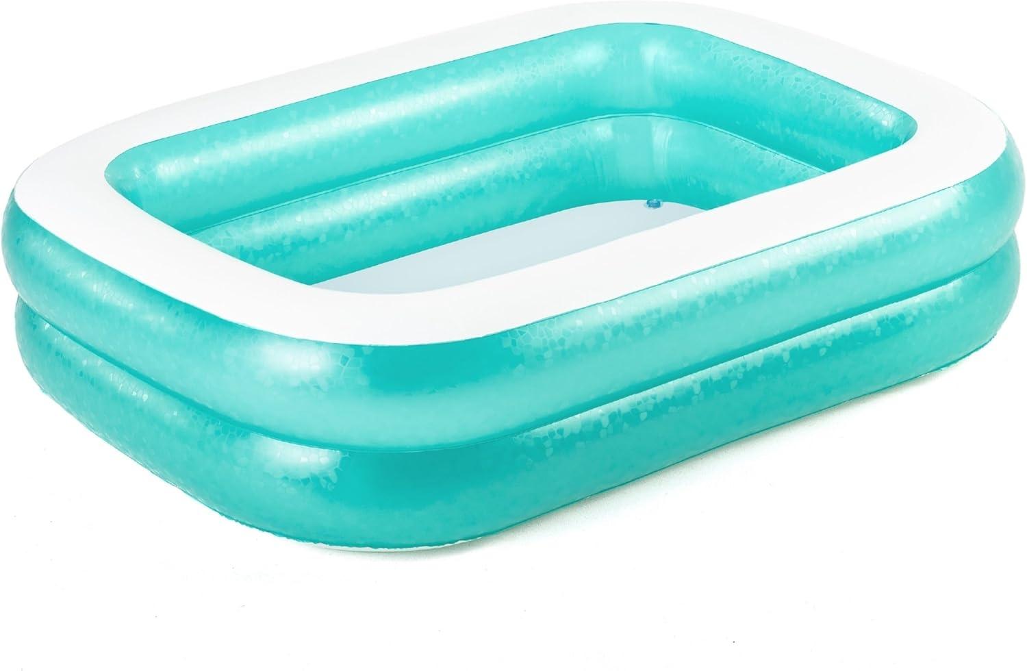 Bestway 'Family Pool 200 x 146 x 48 cm', eckig, grün/weiß Bild 1