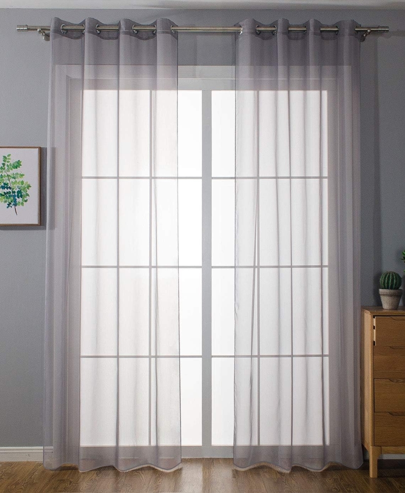 Gardinenbox Gardine, Ösen (2 St), transparent, Voile Bild 1