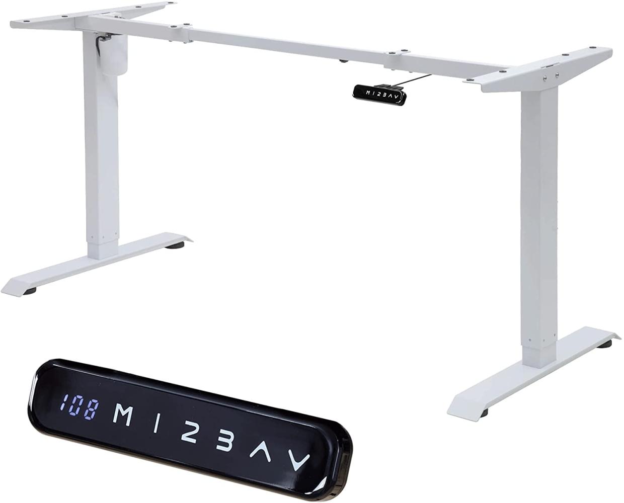 Albatros Schreibtisch-Gestell LIFT N4, elektrisch höhenverstellbar Weiss Bild 1