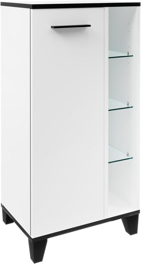 Fackelmann TE-A Midischrank 47 cm mit Füßen, Weiß Bild 1