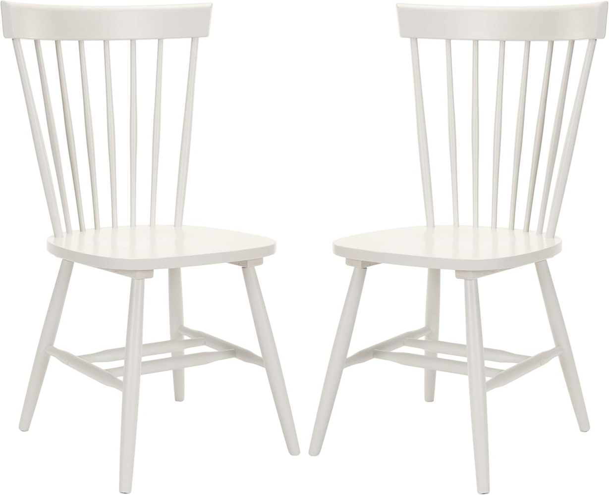 Safavieh 2er Set Hölzernes Esszimmerstühle, Weiß, 55 X 50 X 90 Bild 1