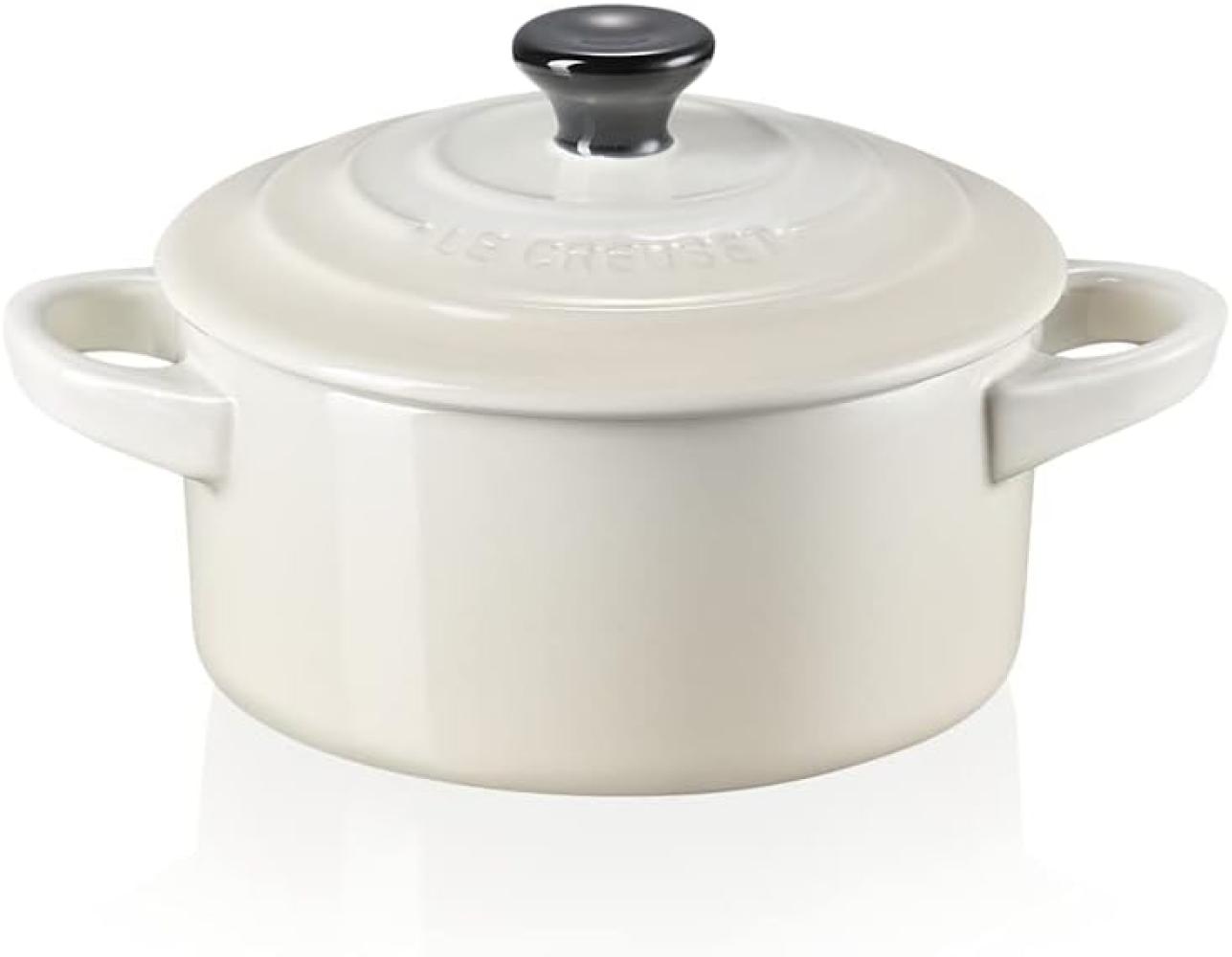 Le Creuset 'Poterie' Mini Cocotte, Steinzeug meringue, Ø 10 cm, 0,2 l Bild 1