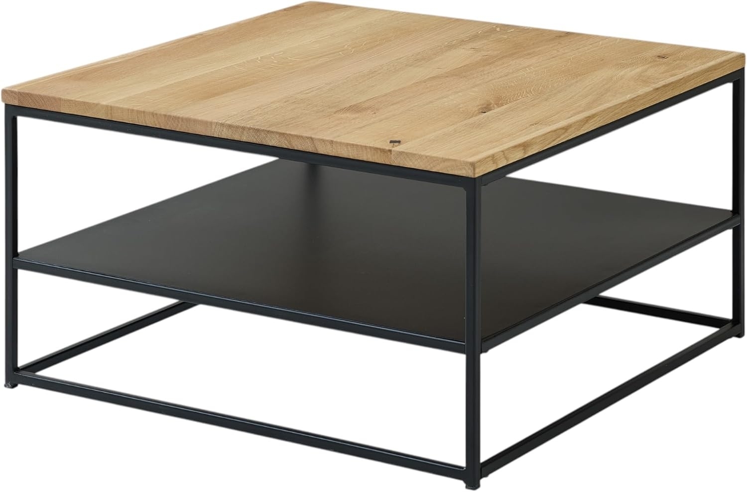 moebel-dich-auf Couchtisch TIRANO (1 Tisch im quadratisches Design (75 x 75 cm), Tischplatte aus massivem Eichenholz Bild 1