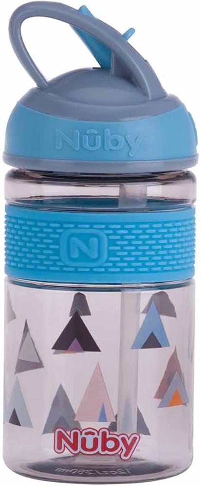 Nuby 2-in-1-Trinkbecher Blau / Grau Blau Bild 1