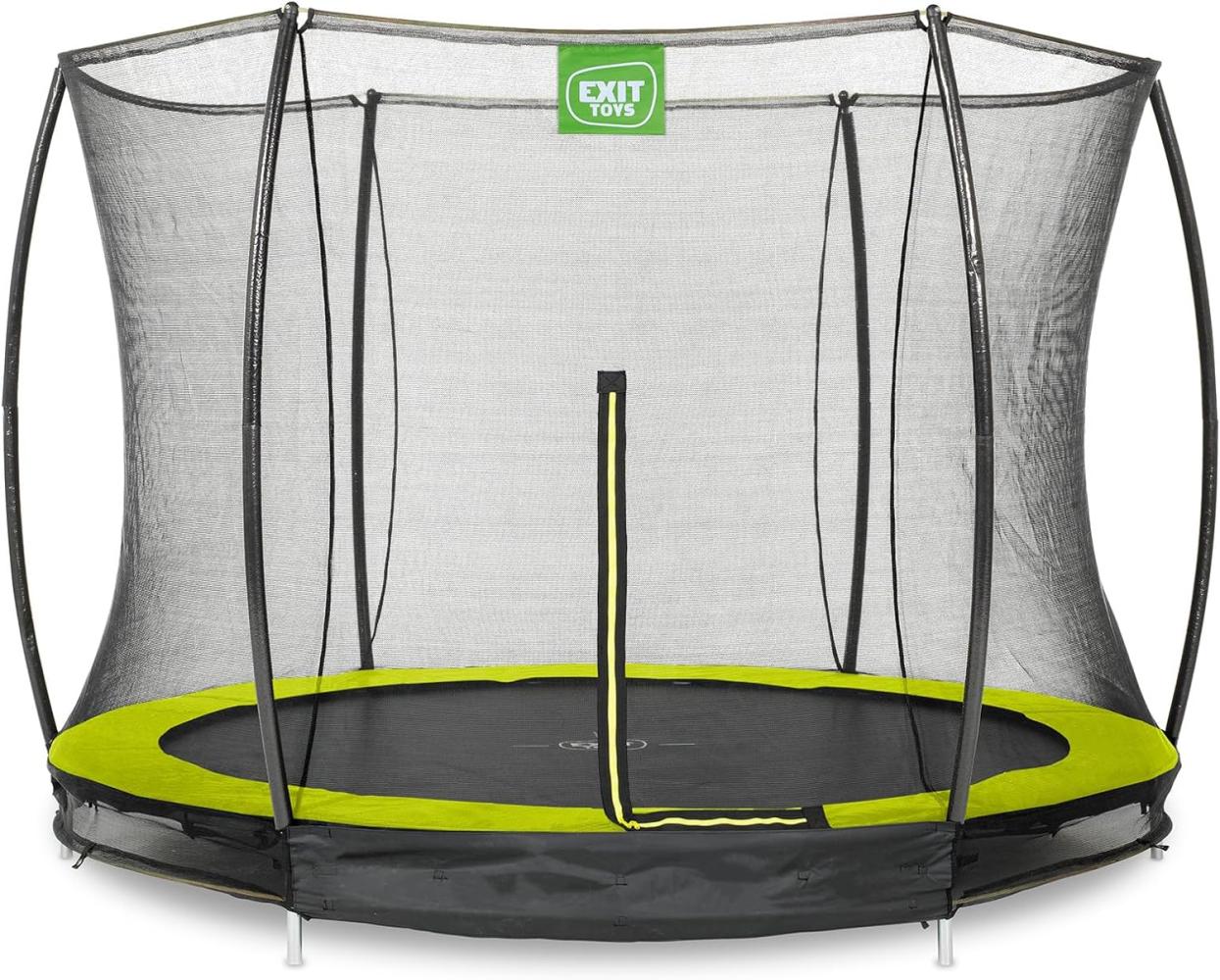 Exit Bodentrampolin Silhouette | Lime | Ø 244 cm Bild 1