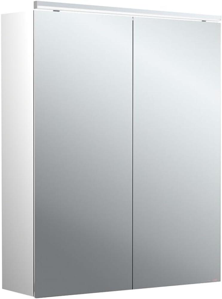 Emco pure 2 Classic LED Lichtspiegelschrank mit Aufsatzleuchte, 2 Türen, 600 x 711 x 153 mm, 979705502 - 979705502 Bild 1