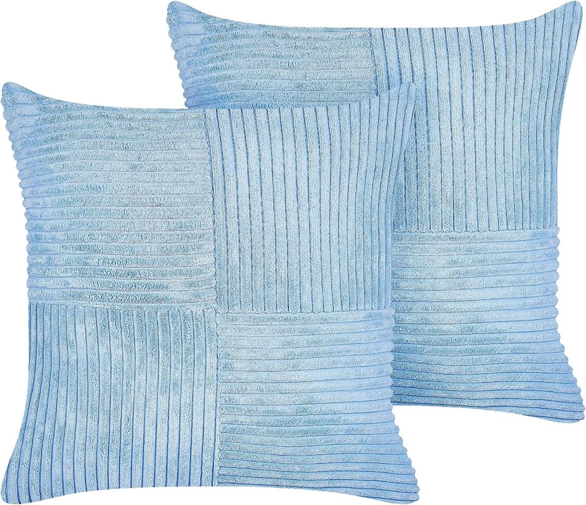 Kissen 2er Set MILLET, Blau, 43 x 43 cm Bild 1