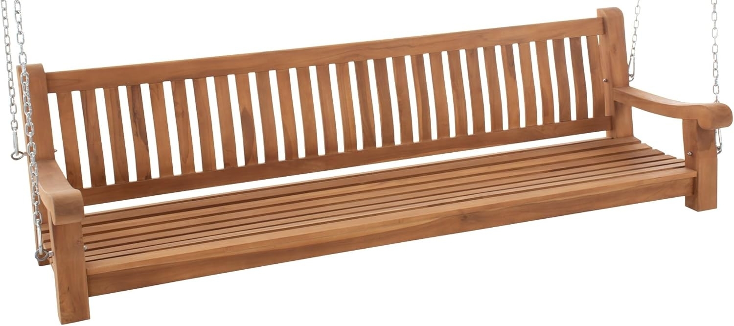 CLP Schaukelbank Joyce Teakholz wetterfest,teak 220 cm Bild 1