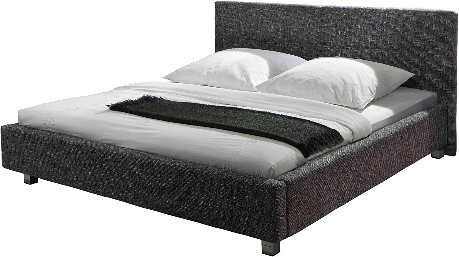 Maintal Polsterbett Movena V, 180x200 cm, Strukturstoff, 7-Zonen-Kaltschaum Matratze H2, grau Bild 1