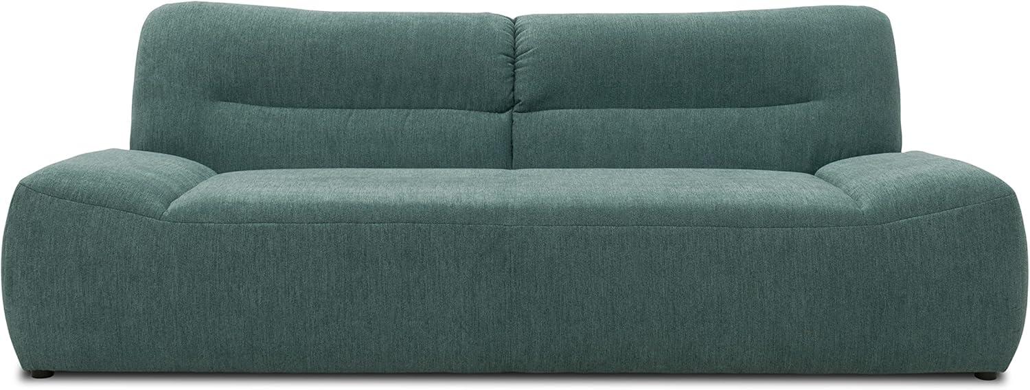 DOMO Collection Boho Sofa, 3 Sitzer im Boho-Style, 3er Sofa, Couch, Bigsofa in petrol Bild 1