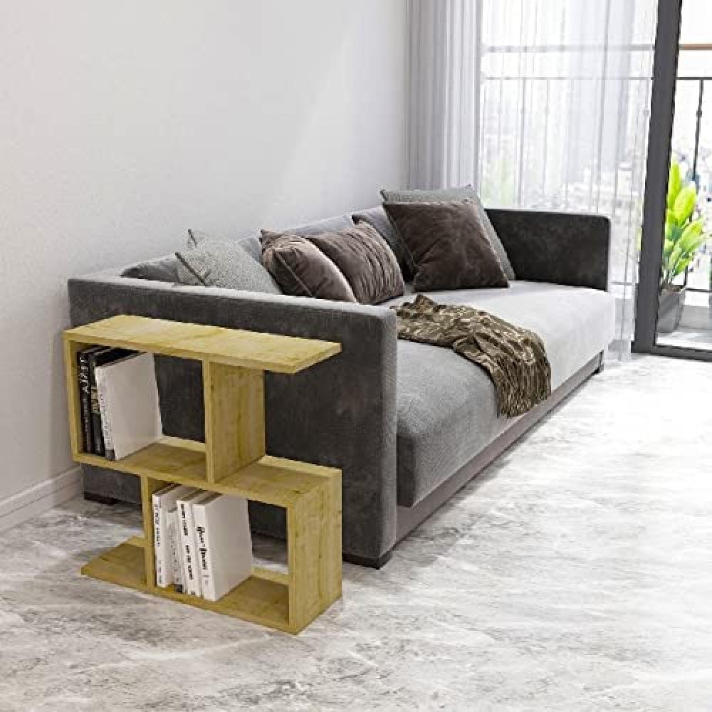Homemania Beistelltisch Ecrin 60 x 20 x 59,4 cm Eichefarben Bild 1