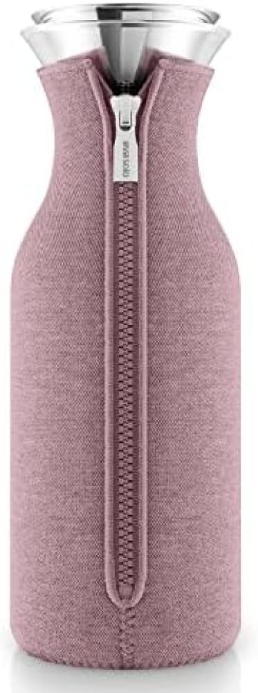 Eva Solo Kühlschrank-Karaffe Rose Quartz woven, Karaffe, Wasserkaraffe, Borosilikatglas, Edelstahl, Silikon, Rosa, 1 L, 567997 Bild 1