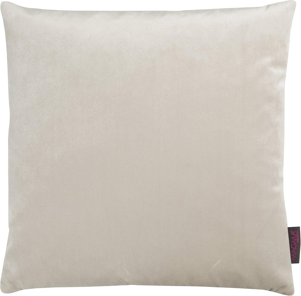Magma Dekokissenhülle Samt Uni|40x40 cm| beige Bild 1