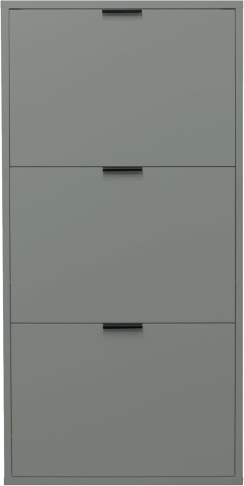 Schuhkipper >Bonnie< in pine green matt lack - 61x126x25cm (BxHxT) Bild 1