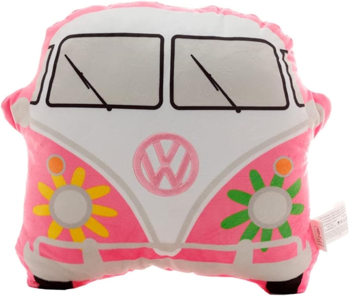 Puckator Dekokissen Volkswagen VW T1 Bus Flower Power Kissen Bild 1