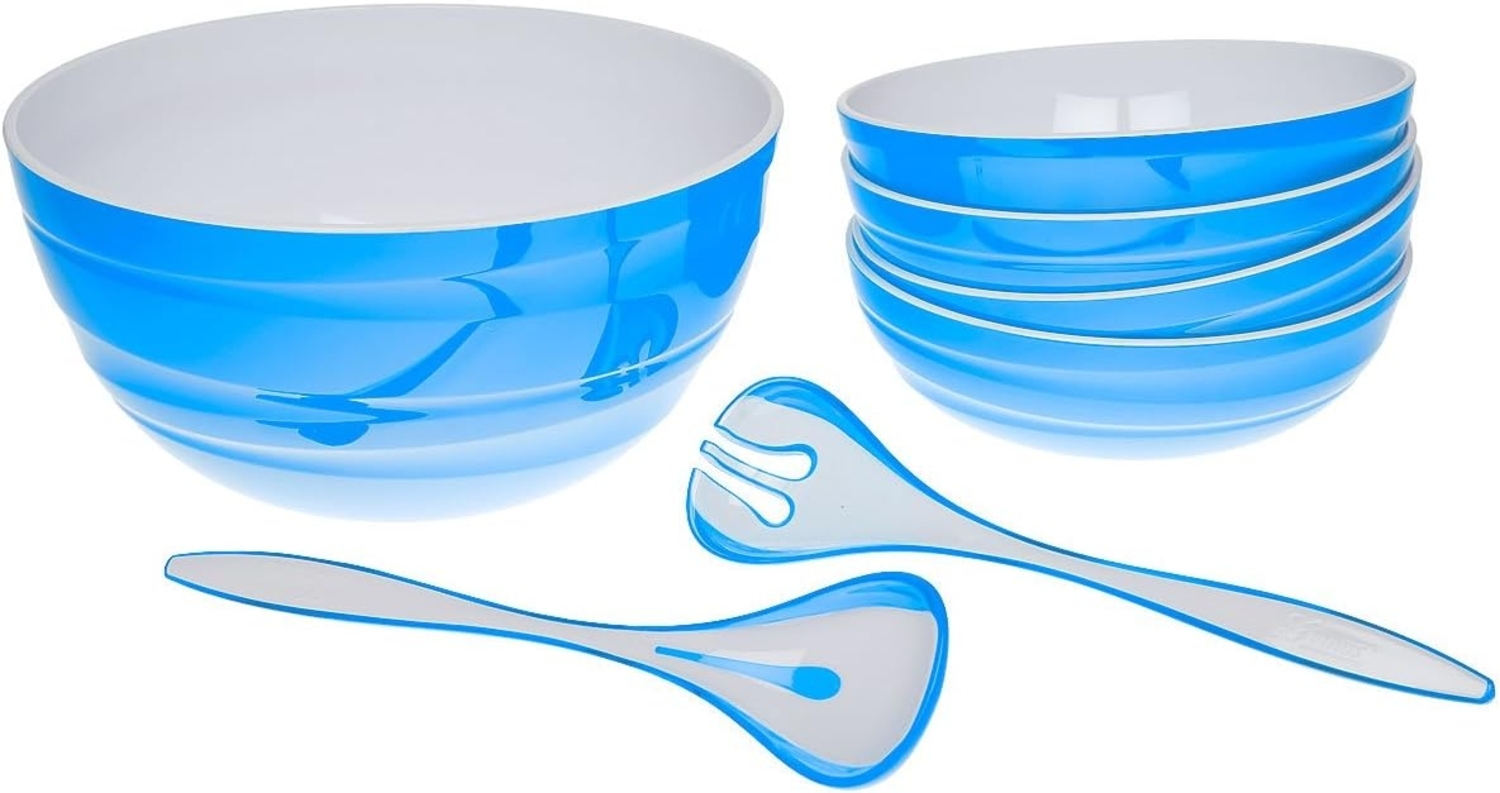 Genius - Salatschüssel-Set Schüssel Set 7-tlg. blau 26090 Bild 1