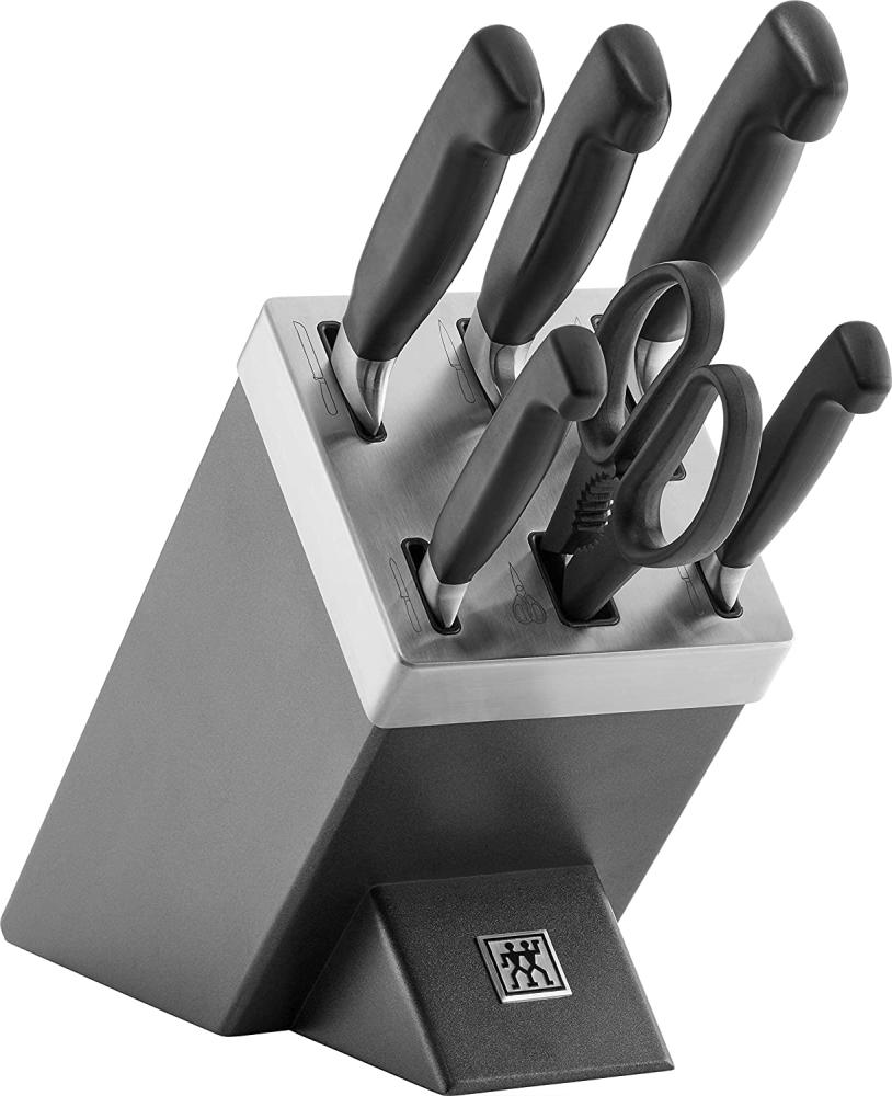 Zwilling Vier Sterne Messerblock 7-tlg. grau Küchenmesser Bild 1