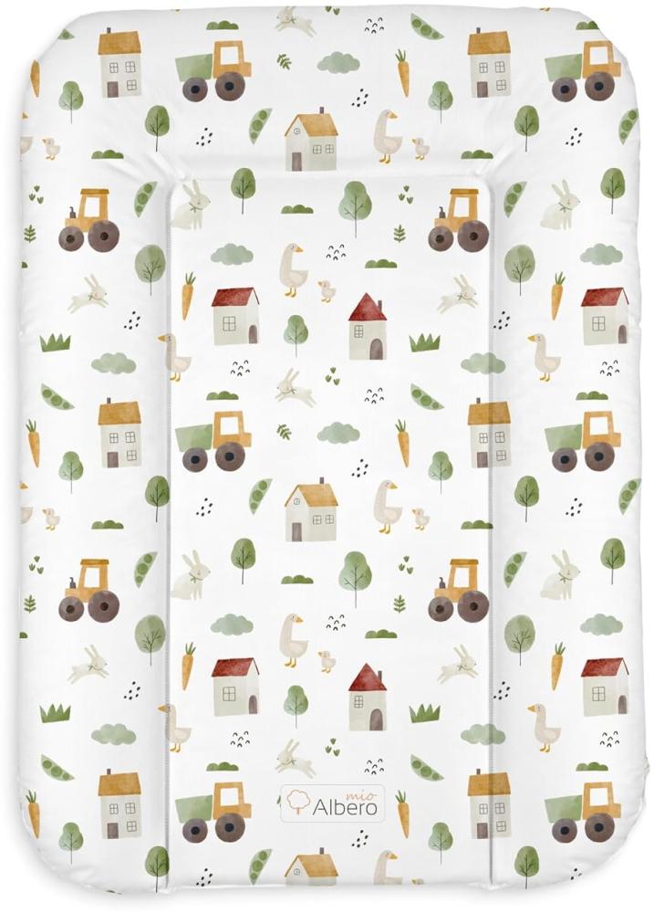 Wickelauflage 50x70 Wickelunterlage Abwaschbar für Wickelkommode Wasserdicht Wickeltisch Zubehör Wickeltischauflage Farm Baby Changing Mat Bild 1